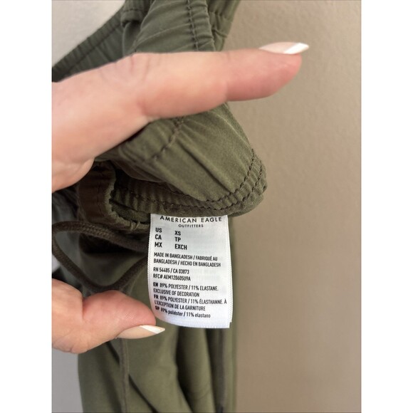 American Eagle Women’s XS Advanced Stretch Joggers Green Olive Pants - Picture 6 of 7